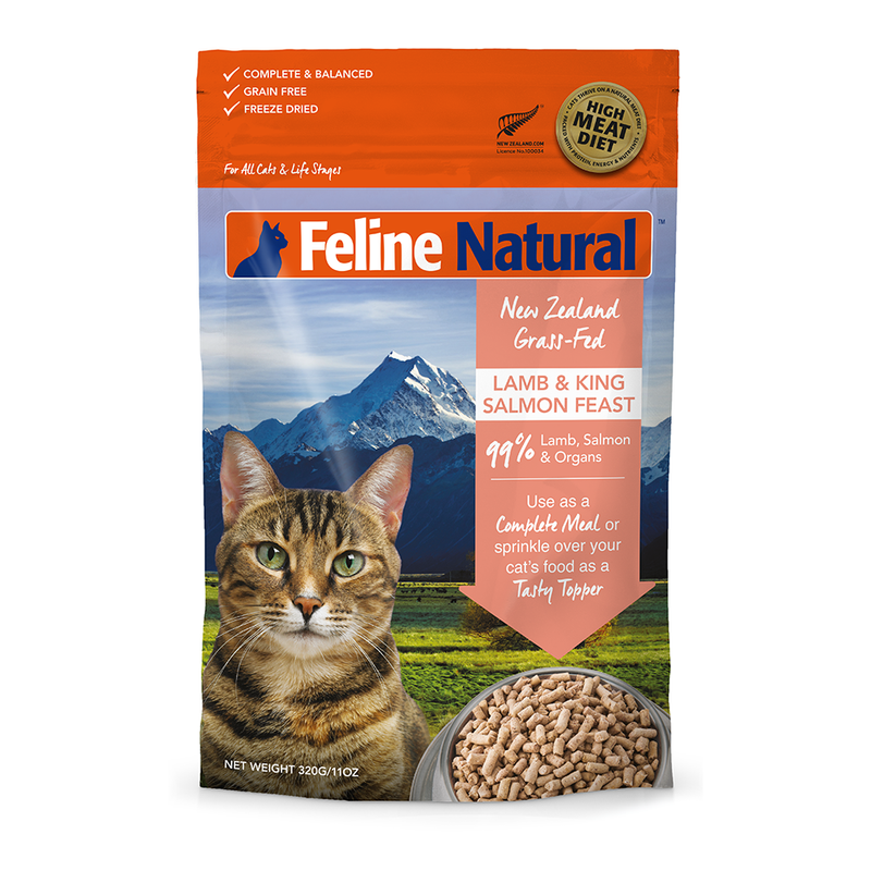 K9 Feline Natural Freeze Dried Lamb & Salmon Feast 320g