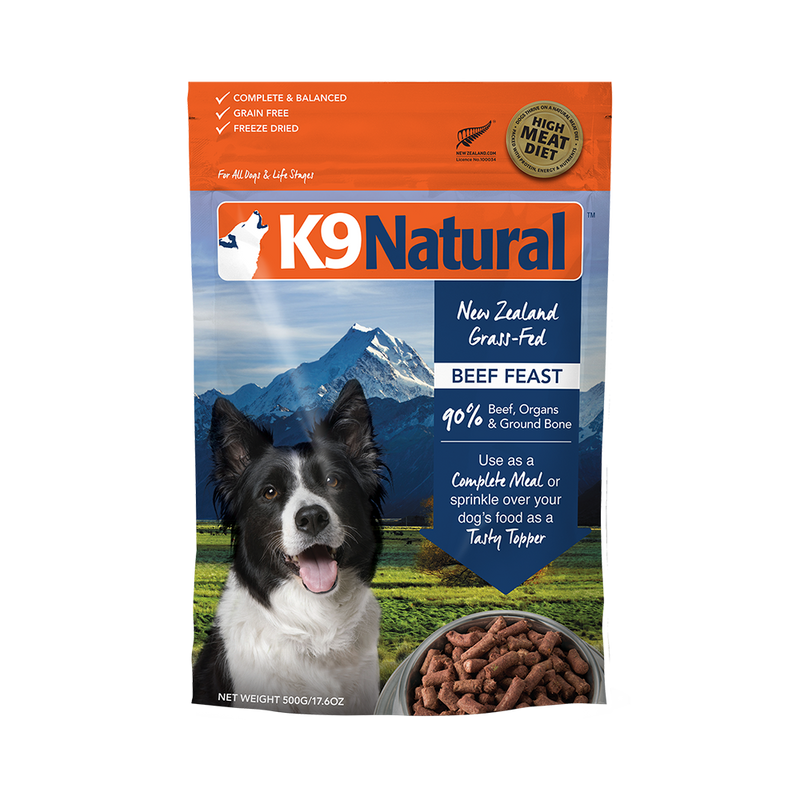 K9 Natural Dog Freeze Dried Beef 500g