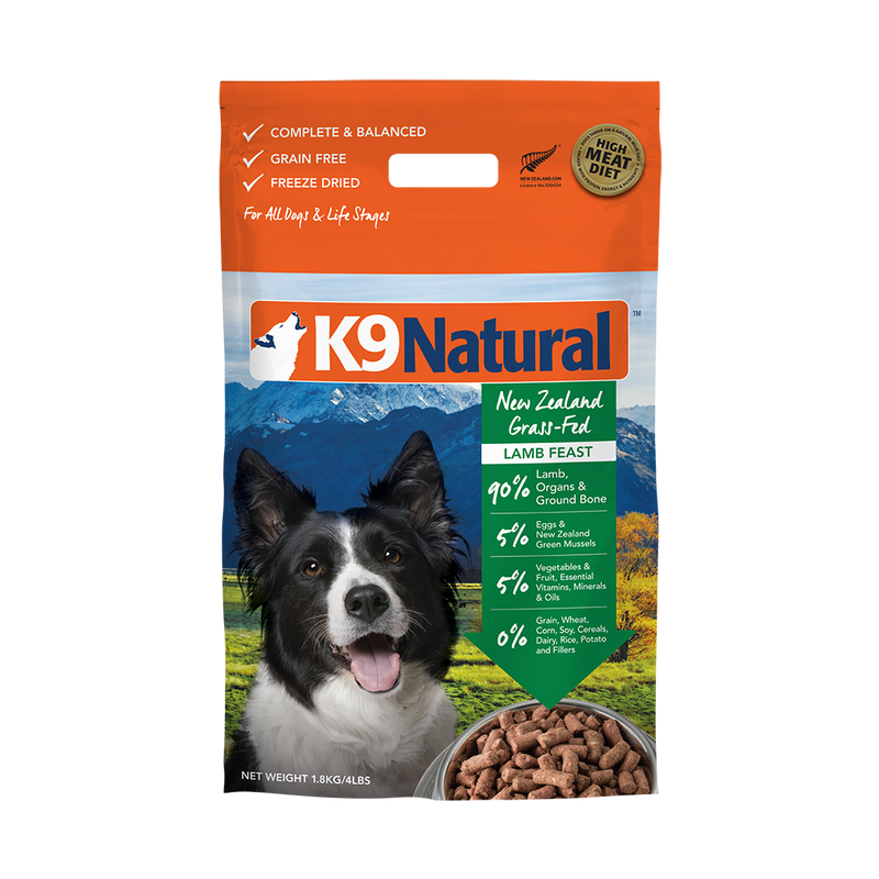 K9 Natural Dog Freeze Dried Lamb 1.8kg