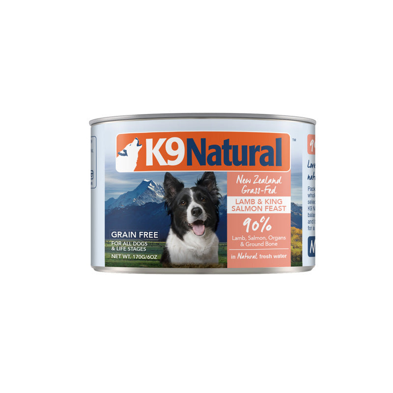 K9 Natural Dog Grain Free Lamb & King Salmon Feast 170g