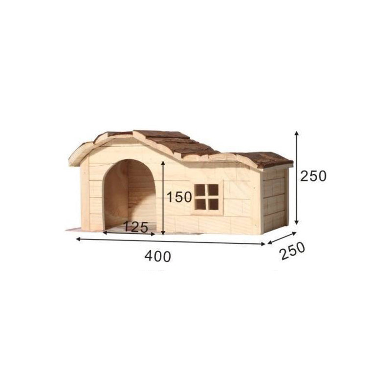 Kerbl Nature Rodent House Wave 40 x 25 x 25cm