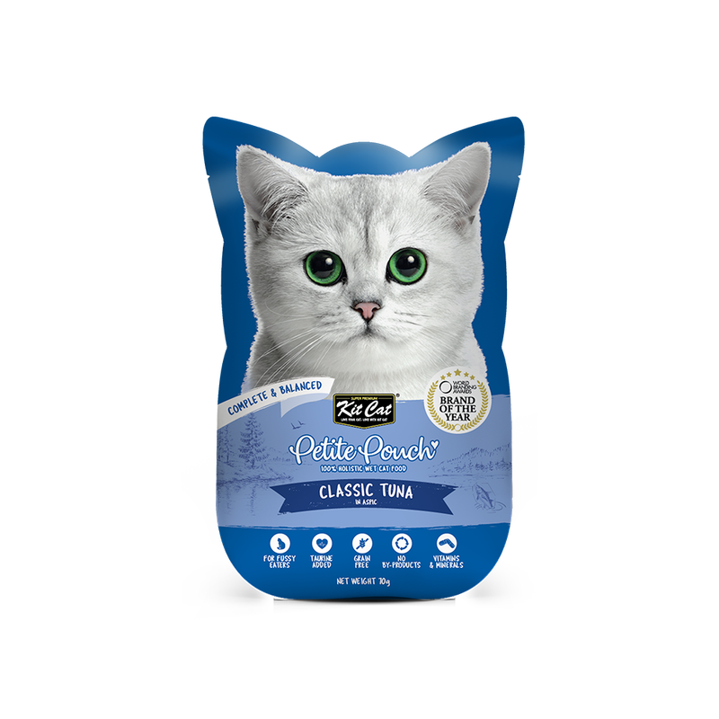 KitCat Cat Petite Pouch Complete & Balanced - Classic Tuna in Aspic 70g
