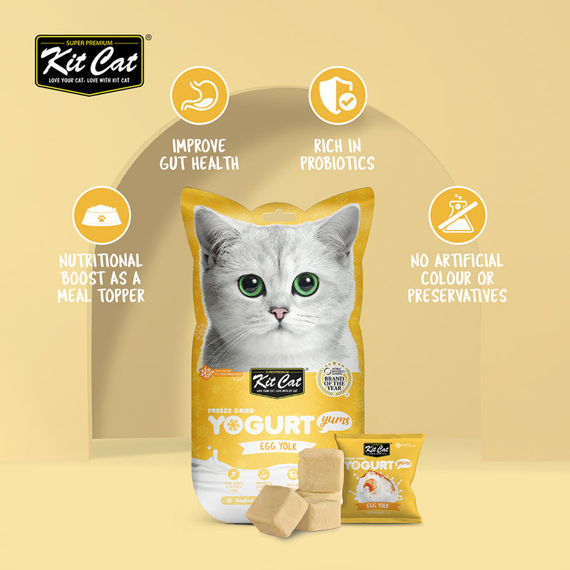 KitCat Cat Freeze-Dried Yogurt Yums Egg Yolk 10g (1g x 10)