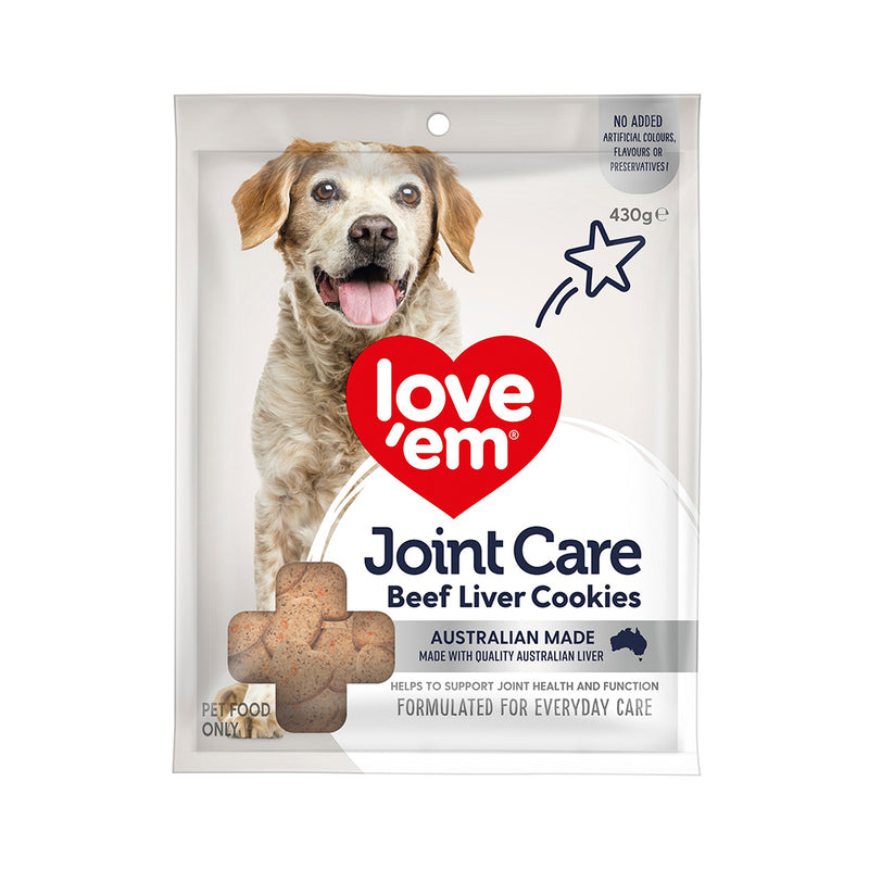 Love'em Dog Joint Care Beef Liver Cookies 430g