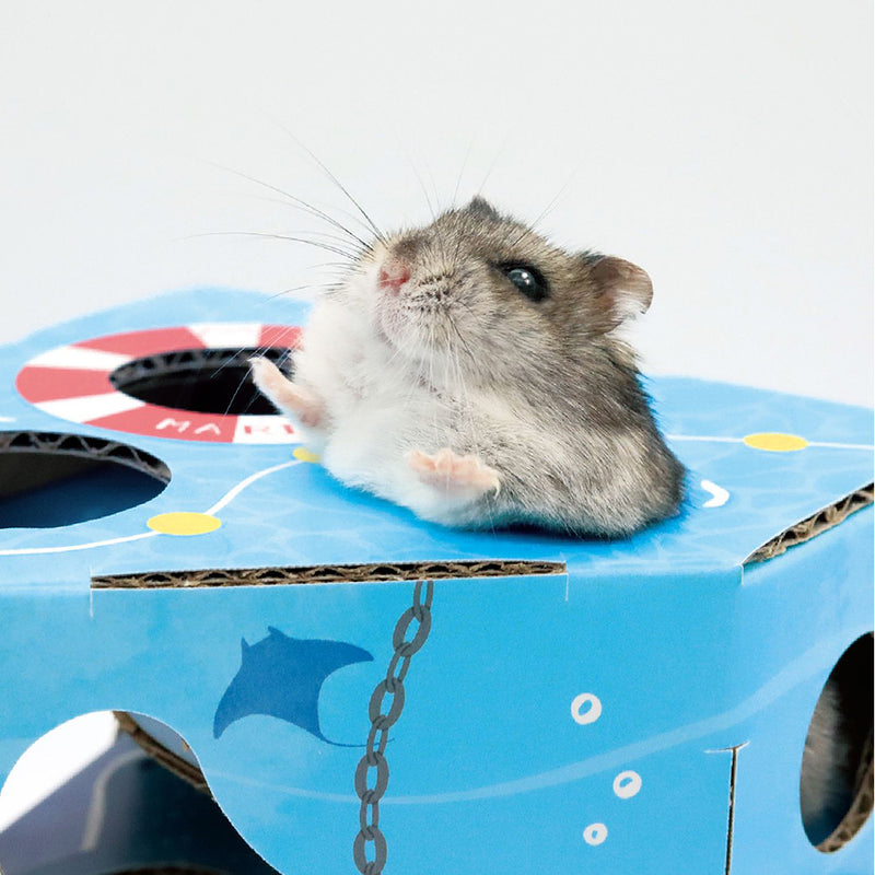 Mini Animan Cardboard Playland - Sea for Hamsters