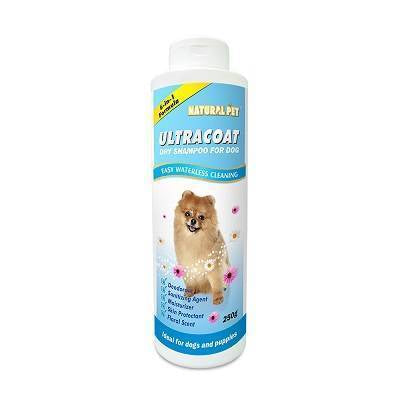 Natural Pet Ultra Coat Dry Shampoo for Dogs 250g