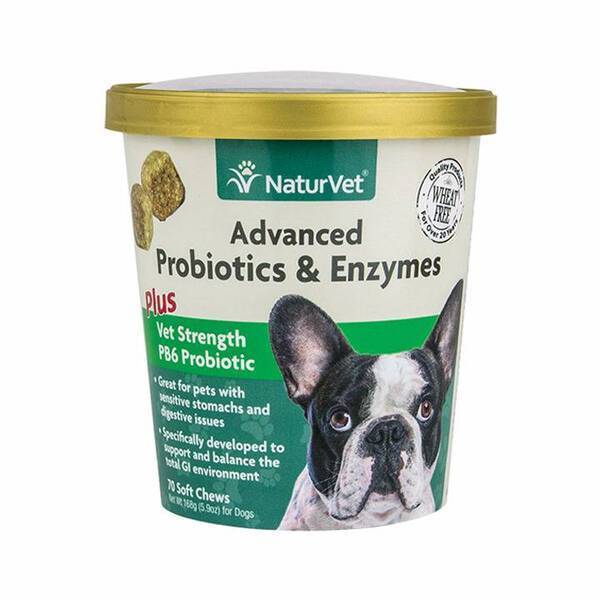 NaturVet Advanced Probiotics & Enzymes 70cts