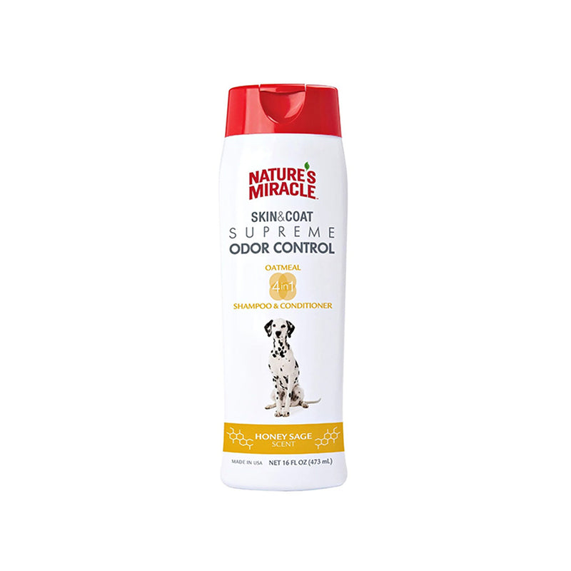 Nature's Miracle Dog Skin & Coat Supreme Odor Control - Oatmeal Shampoo & Conditioner 16oz