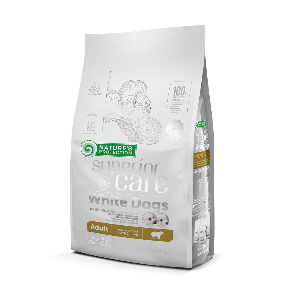 Nature's Protection Dog Superior Care White Dogs Small & Mini Breed La
