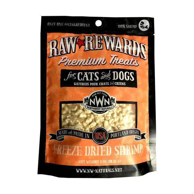 Northwest Naturals Dogs & Cats Raw Rewards Shrimp Premium Treats 1oz
