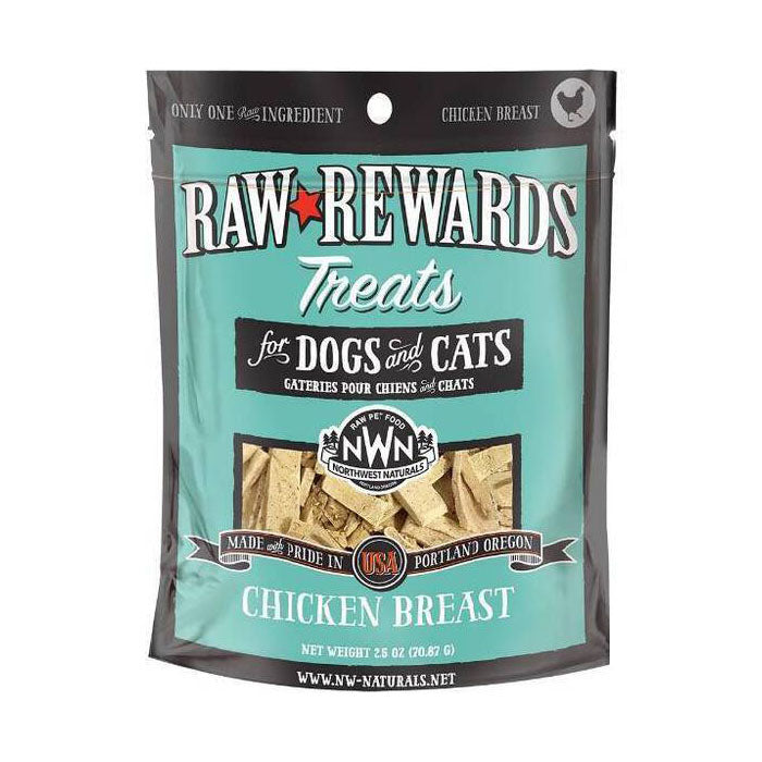Northwest Naturals Dogs & Cats Raw Rewards Chicken Breast Treats 3oz