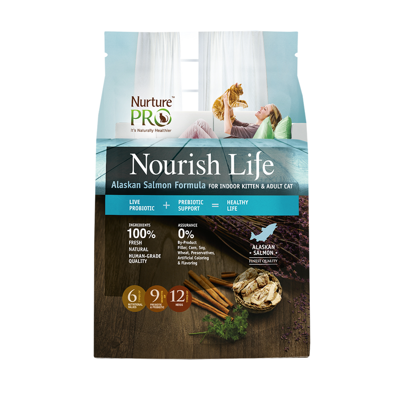 Nurture Pro Nourish Life - Cat Indoor Salmon All Life Stages 12.5lb