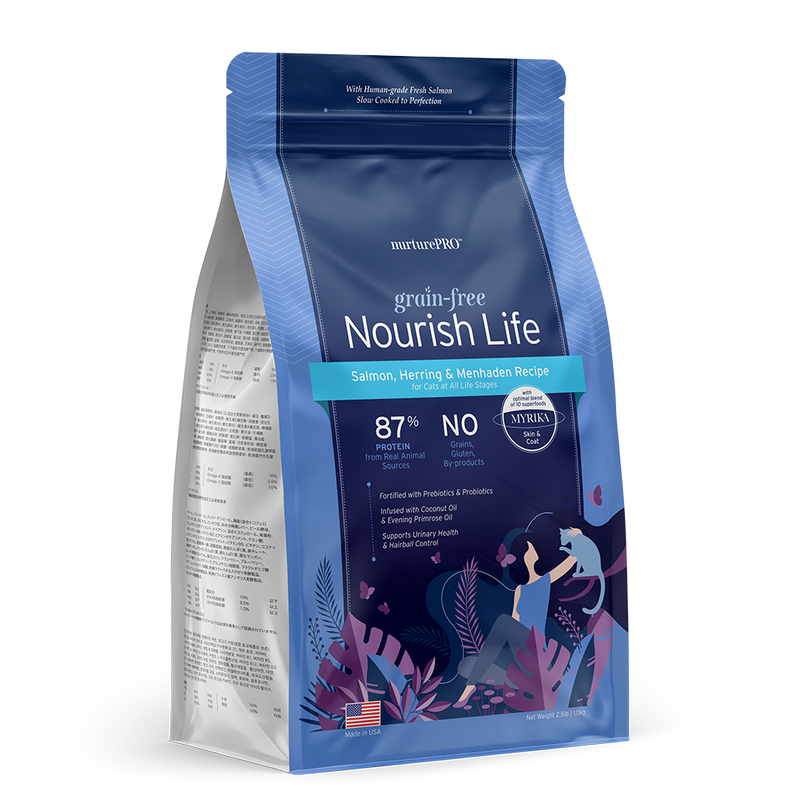 Nurture Pro Nourish Life - Cat Grain-Free Salmon, Herring & Menhaden 2.5lb