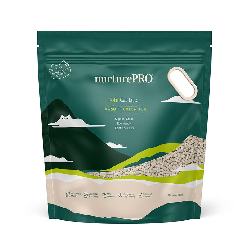 Nurture Pro Pawsoft Tofu Cat Litter Green Tea 7L