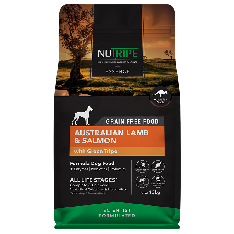 Nutripe Dog Essence Australian Lamb & Salmon with Green Tripe 12kg
