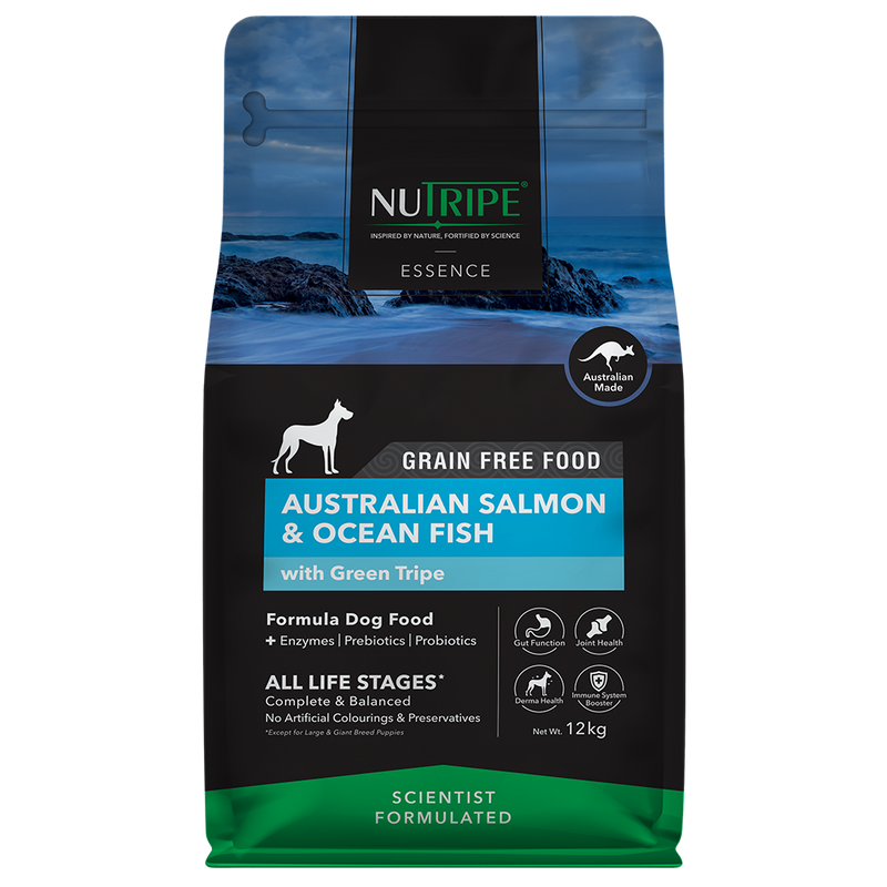 Nutripe Dog Essence Australian Salmon & Ocean Fish with Green Tripe 12kg