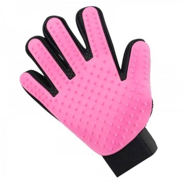 Ohmypet Grooming Glove Left-Hand Pink