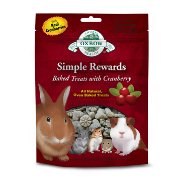 Oxbow Simple Rewards Baked Treats with Cranberry 3oz