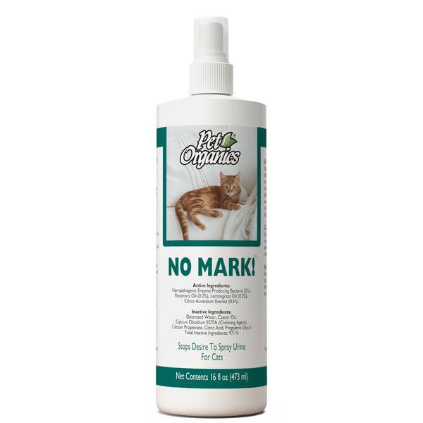 NaturVet Pet Organics Training Aid No Mark! Stops Desire to Spray Urine for Cats 16oz