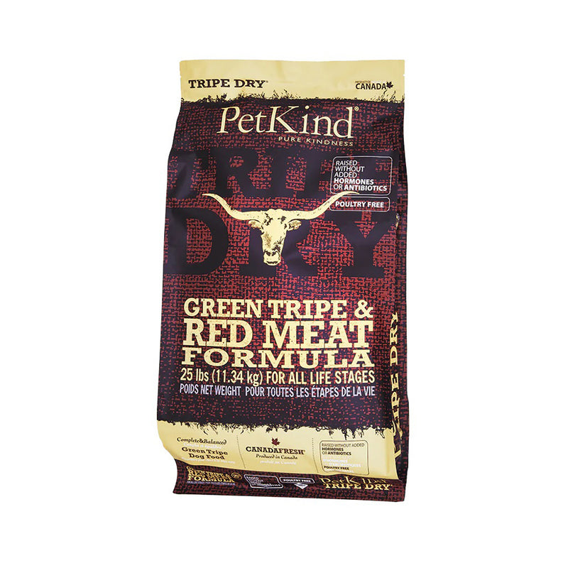 Petkind Dog Green Tripe & Red Meat All Life Stages 25lb