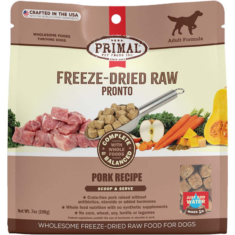 Primal Canine Freeze-Dried Raw Pronto Pork Formula 7oz
