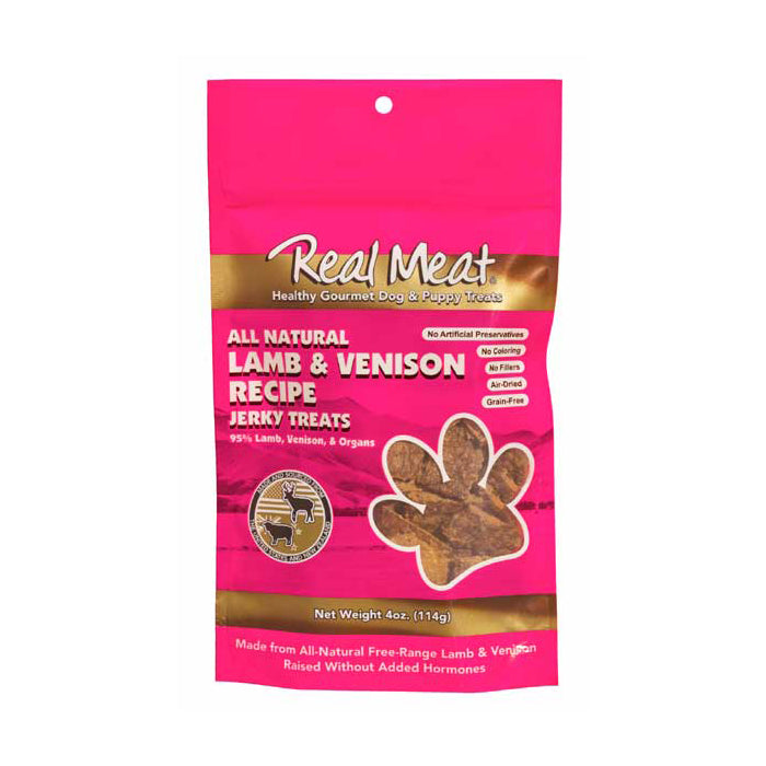 Bitz Real Meat Dog - Lamb & Venison Jerky Treats 4oz