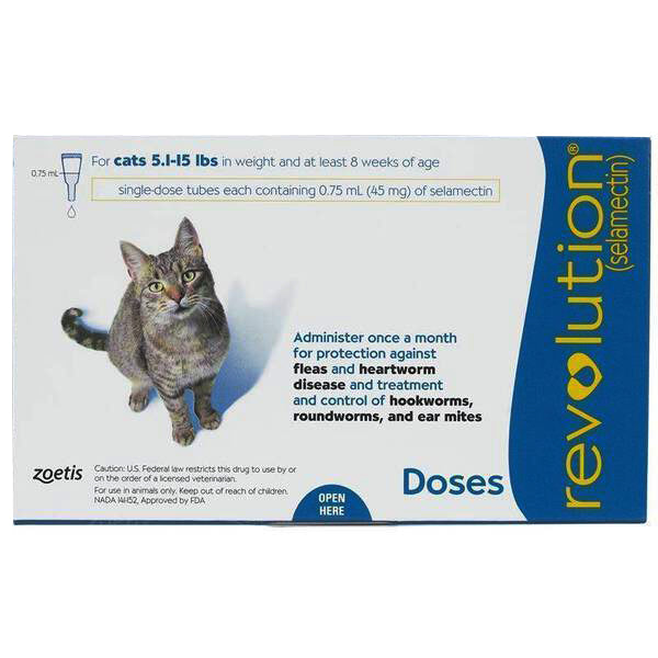 *DONATION TO SHAC* Revolution Spot-On for Cats 5.1 - 15lb (Blue) 3pc