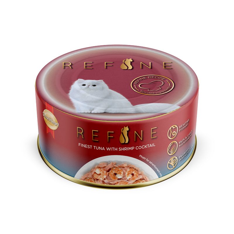 SmartHeart Cat Can Refine Finest Tuna with Shrimp Cocktail 80g