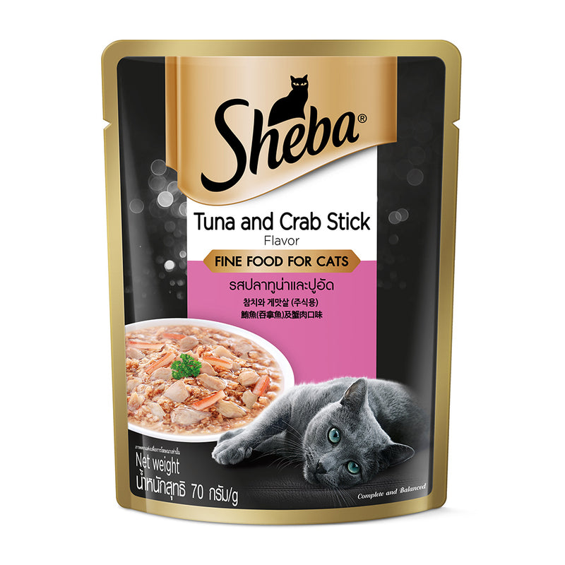 Sheba Pouch Cat Tuna and Crab 70g