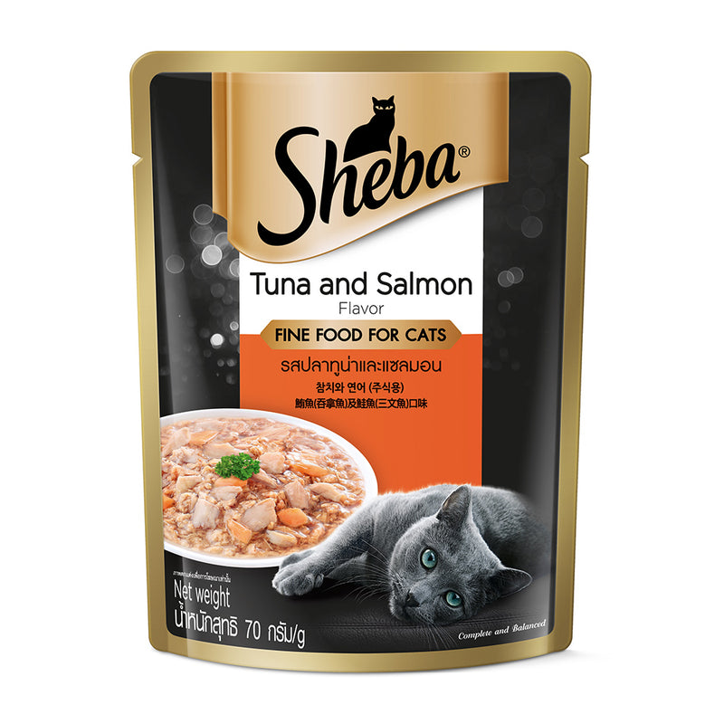 Sheba Pouch Cat Tuna and Salmon 70g