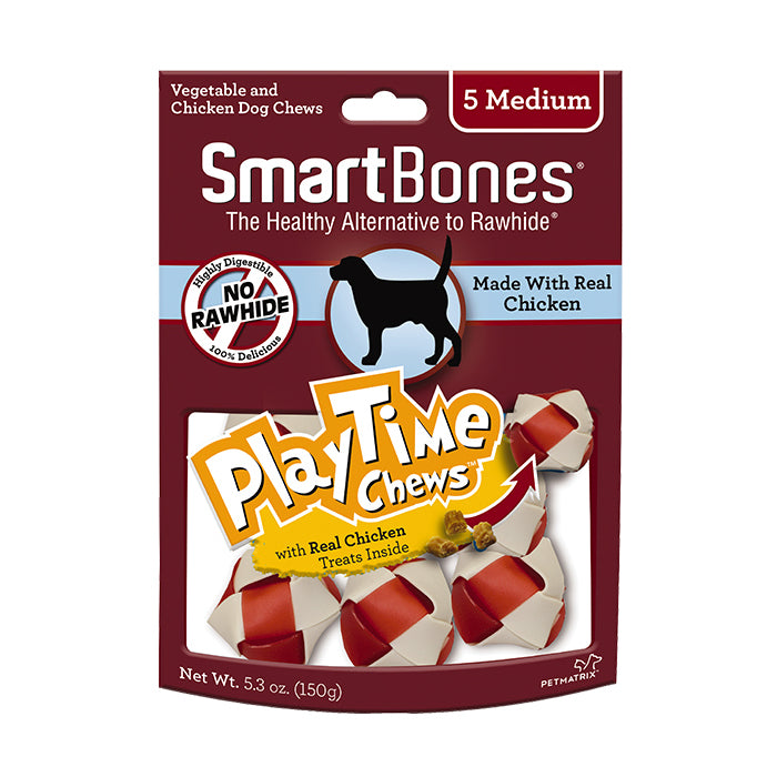 SmartBones PlayTime Chicken Chews Medium 5pcs