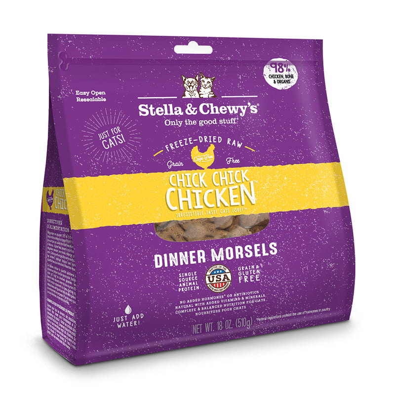 Stella & Chewy's Cat Freeze-Dried Dinner Morsels - Chick, Chick, Chicken 18oz
