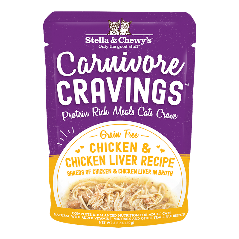 Stella & Chewy's Cat Wet Food Carnivore Cravings Chicken & Chicken Liver 2.8oz