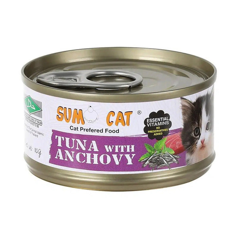 Sumo Cat Tuna with Anchovy 80g