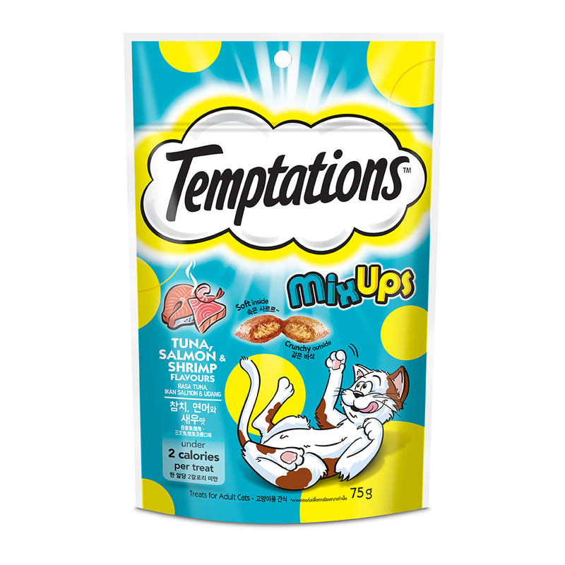 Temptations Cat Mixups Tuna, Salmon & Shrimp 75g