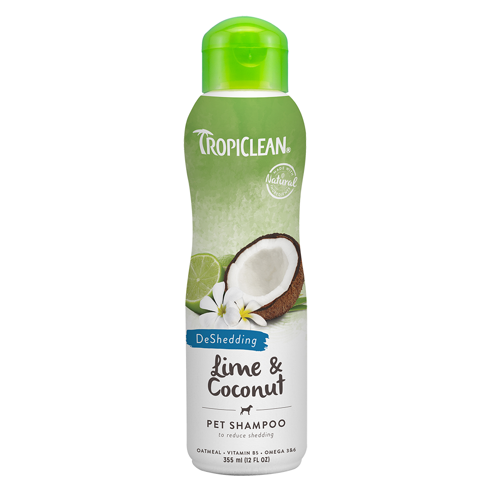 Tropiclean DeShedding Lime Coconut Pet Shampoo 12oz