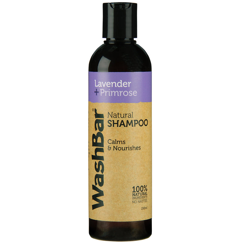 Washbar Natural Shampoo Lavender + Primrose 250ml