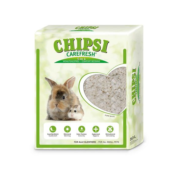 Chipsi Carefresh 5in1 Comfort Bedding for Small Animals - Pure White 5