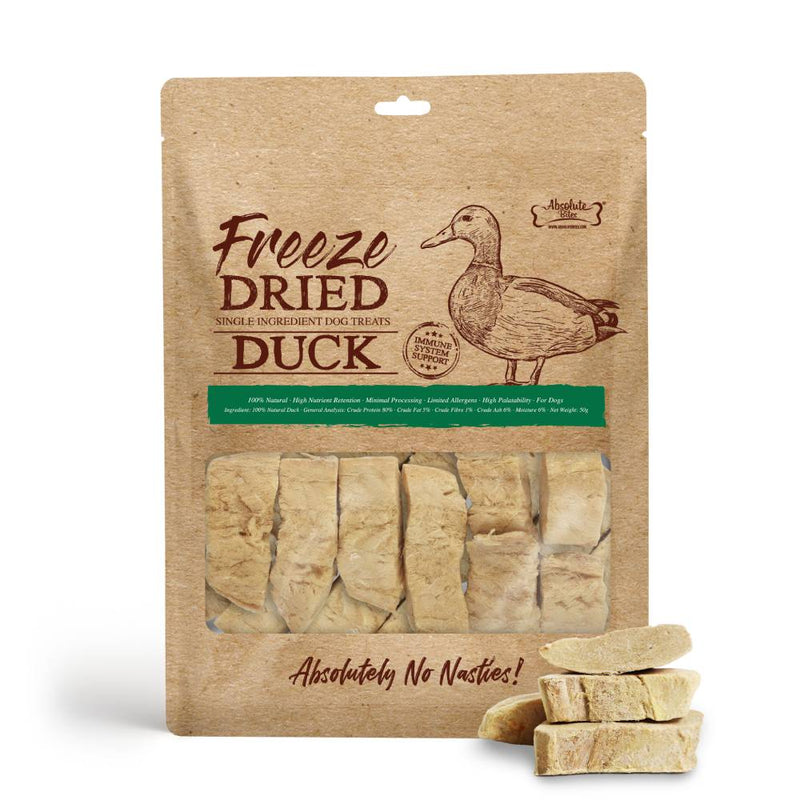 Absolute Bites Dog Freeze-Dried Duck 50g