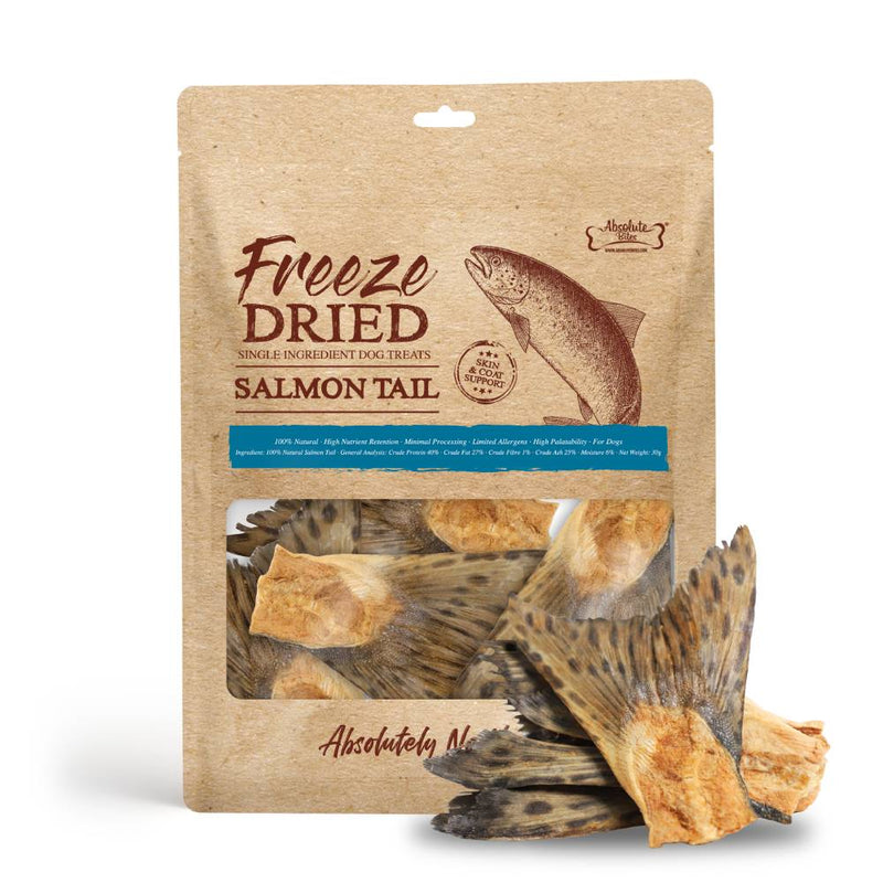 Absolute Bites Dog Freeze-Dried Salmon Tail 30g