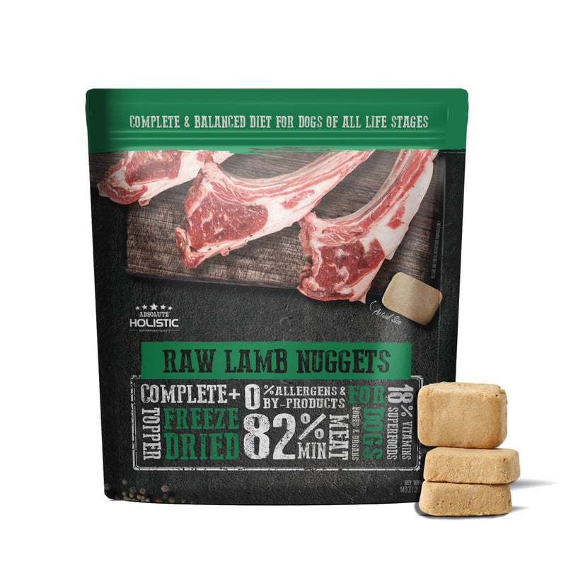 Absolute Holistic Dog Freeze Dried Raw Lamb Nuggets 14oz