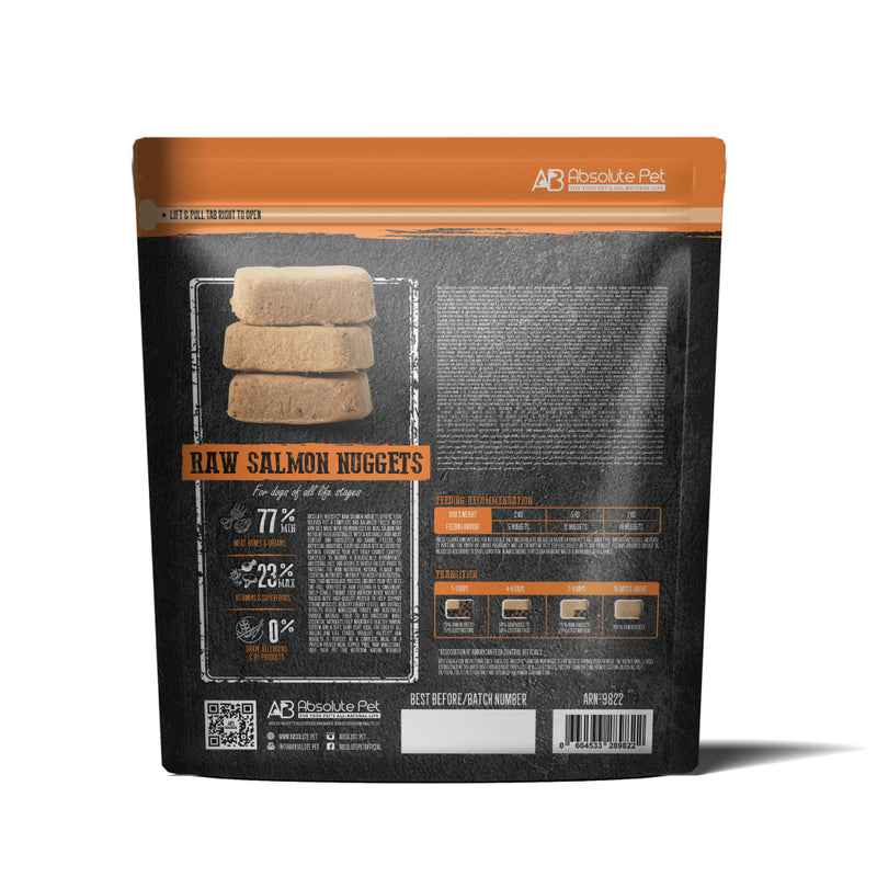 Absolute Holistic Dog Freeze Dried Raw Salmon Nuggets 14oz