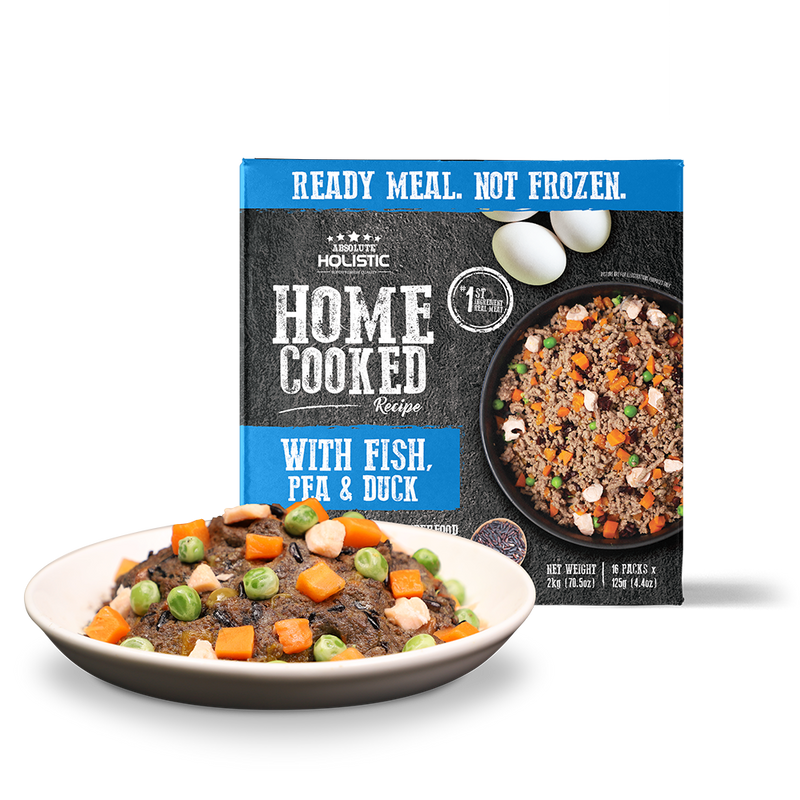 Absolute Holistic Dog Home Cooked Recipe Fish, Pea & Duck 2kg