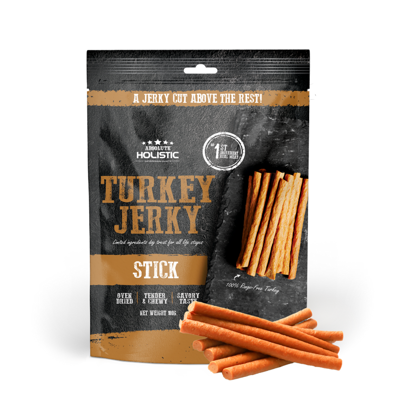 Absolute Holistic Dog Treats Turkey Jerky Stick 100g