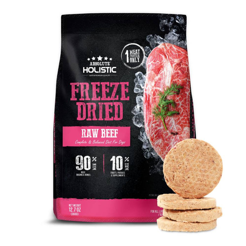 Absolute Holistic Dog Freeze Dried Raw Patties Beef 12.7oz