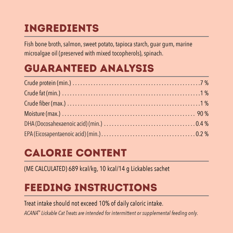 Acana Cat Treat Lickables Salmon 14g x 5