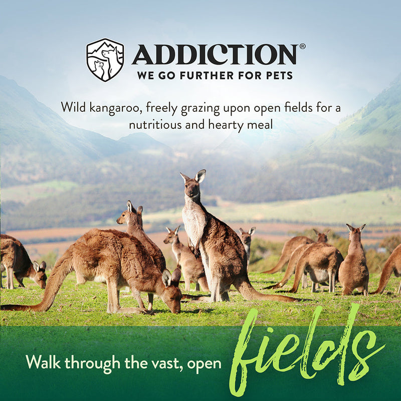 *DONATION TO MCDS* Addiction Dog Grain-Free Wild Kangaroo & Apples 20lb