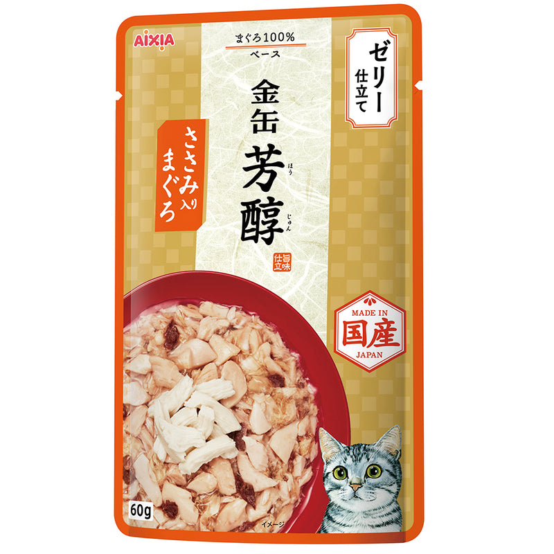 Aixia Cat Kin-Can Rich Pouch Tuna with Chicken in Rich Sauce 60g (GHP10)