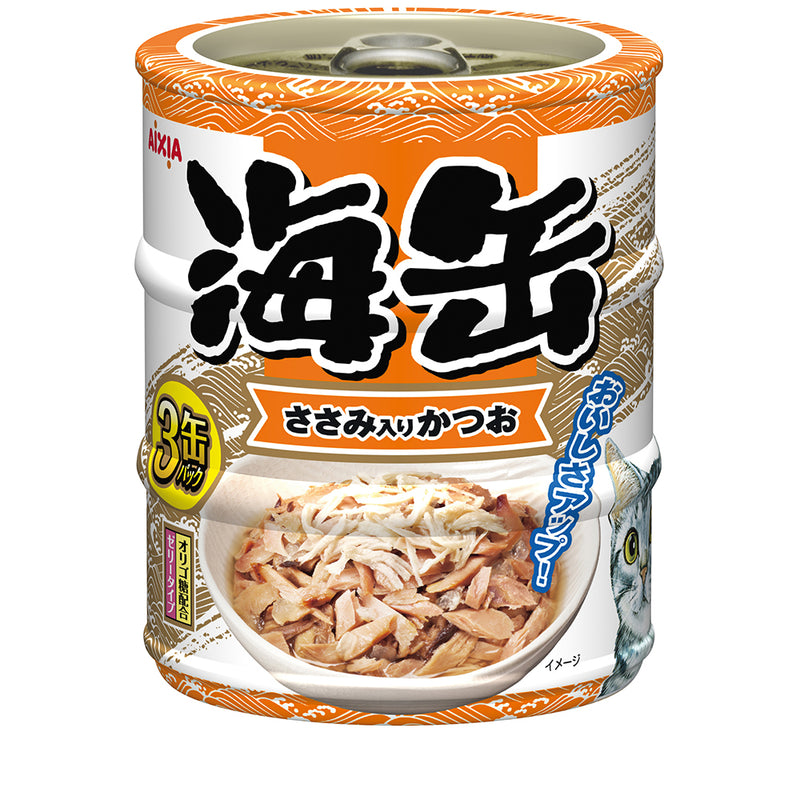 Aixia Cat Umi-Can Mini Skipjack Tuna with Chicken Fillet 60g x 3 (UM33)