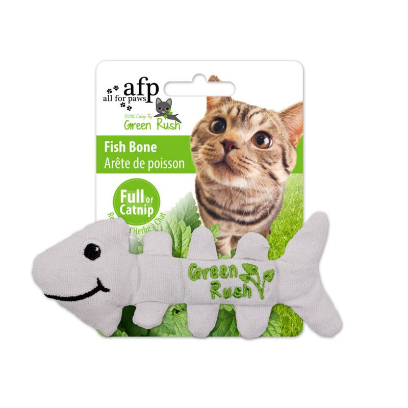 All For Paws Green Rush Fish Bones